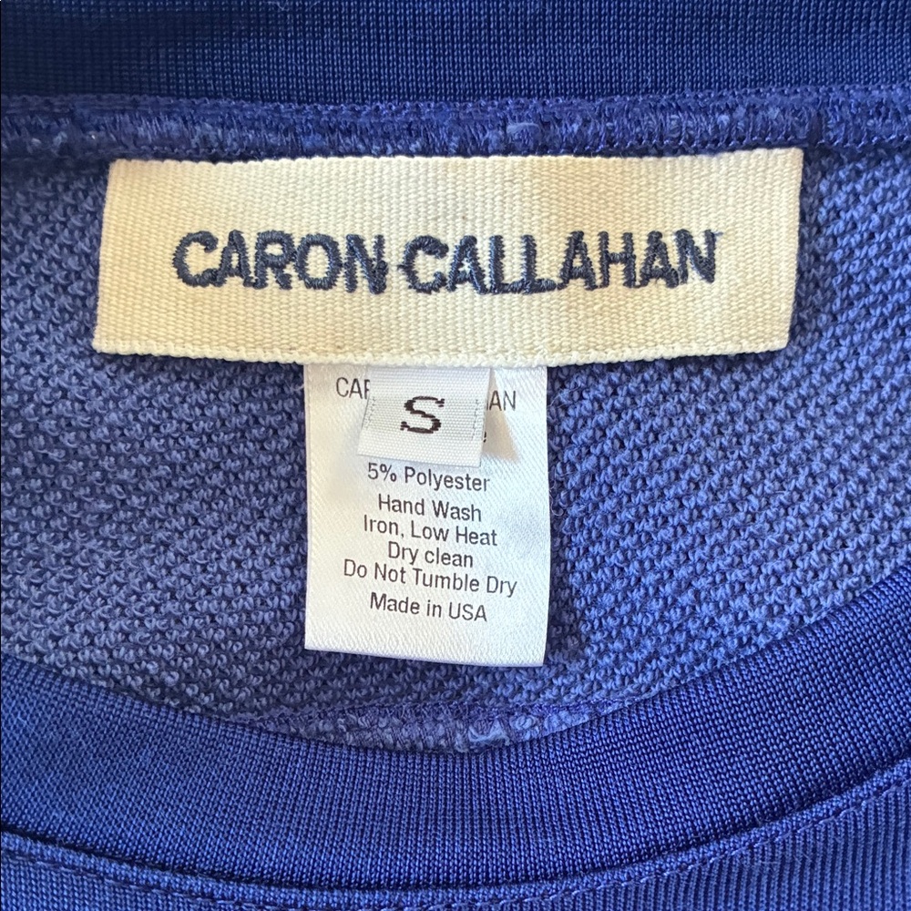 Caron Callahan Milo Tee in Royal Satin Jersey - Picture 4 of 6